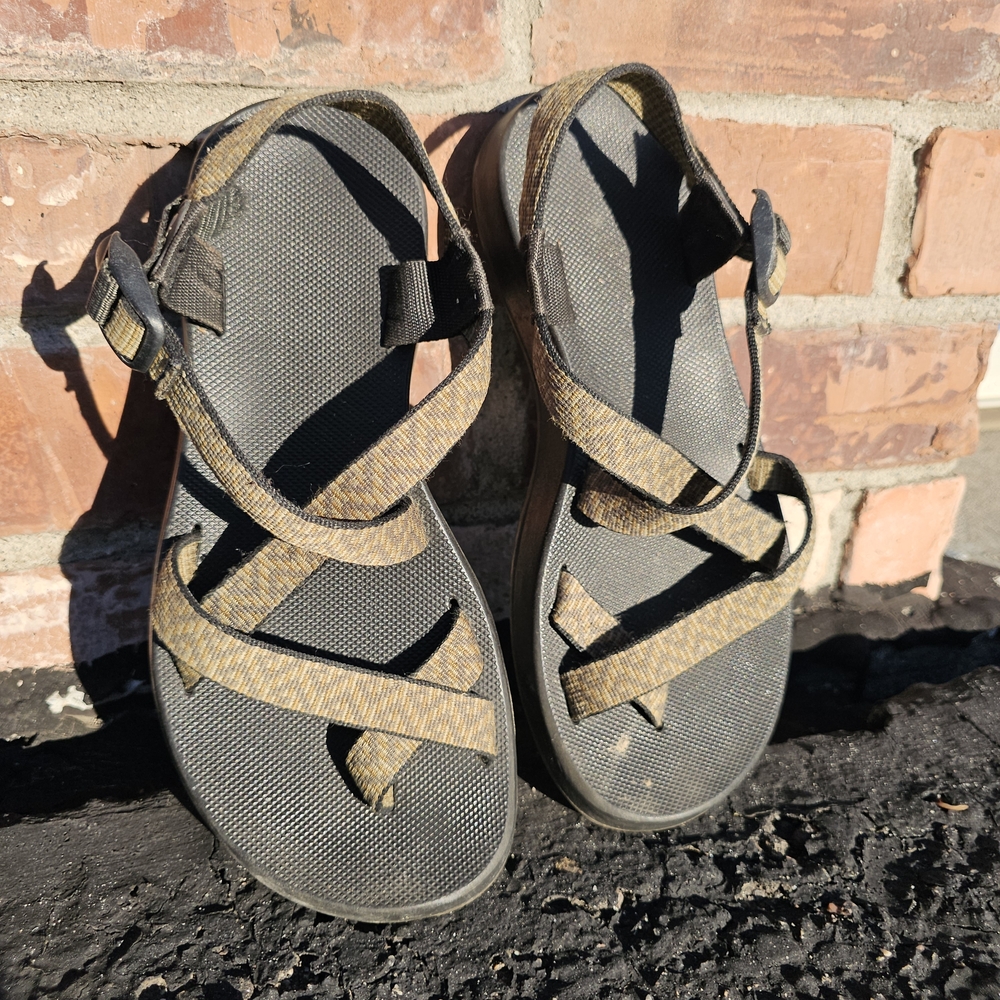 Chaco Black and Tan Sandals